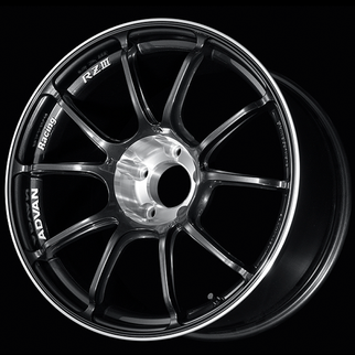 Advan RZIII 18x9.0 / +45 Offset / 5x112 BC / 66.5mm Bore / Black Gun Metallic & Diamond Cut