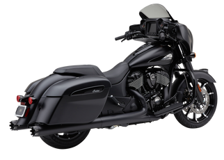 4" Nh Dual Cut Slip-ons Black Indian Gen-1 Bag