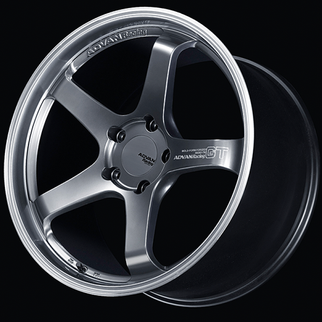 Advan GT for Porsche 20x10.0 / +40 Offset / 5x130 / Machining and Hyper Platinum Black