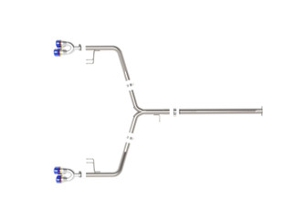 aFe Takeda 21-24 Kia K5 GT L4-2.5L (t) SS Axle-Back Exhaust System w/ Blue Flame Tips