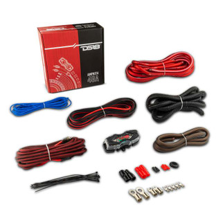DS18 4-GA Amplifier Install Kit- Red