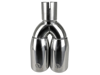 aFe MACH Force-Xp Universal Exhaust Tip 2-1/2 IN Inlet x 3-1/2 IN Outlet X 12 IN L