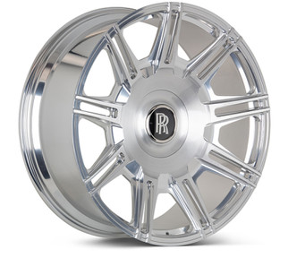 Vossen x Novitec SP2 24x10 5x112 BP ET5 Brushed Gloss Clear Rolls-Royce Cullinan/Phantom Rear Wheel
