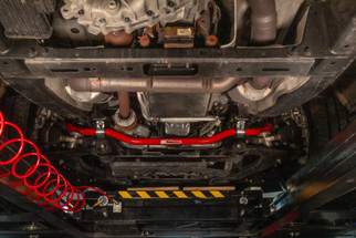UMI Performance 21-24 Ford F-150 1 3/8in Solid Front Sway Bar - Red