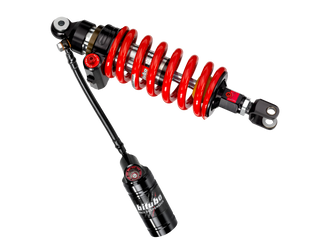 Bitubo CYU3 Monoshock Adjustable: Hydraulic Spring Preload, Reb., Double Comp., Length, Red Spring