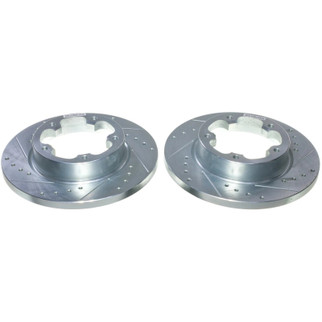 Power Stop 22-24 Ford E-Transit Rear Drilled & Slotted Rotor - Pair