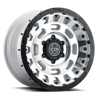 ICON Hammer Pro 17x8.5 / 6x5.5 / 0mm / 4.75in BS - Silver Machined