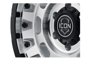 ICON Hammer Pro 17x8.5 / 6x5.5 / 0mm / 4.75in BS - Silver Machined