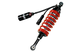 Bitubo CYU3 Monoshock Adjustable: Hydraulic Spring Preload, Reb., Double Comp., Length, Red Spring