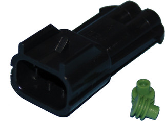 Delphi-packard Weatherpack 2-wire Male Connector