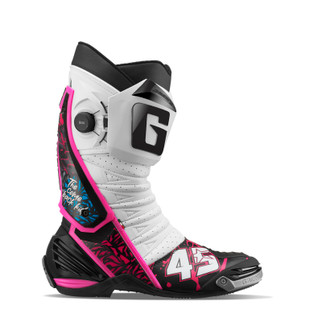 Gaerne GP1 Limited Series Scott Redding Replica Boot Bold White/Pink Size 9.5