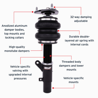Air Lift 15-20 Acura TLX / 13-17 Honda Accord Front Performance Air Suspension Kit