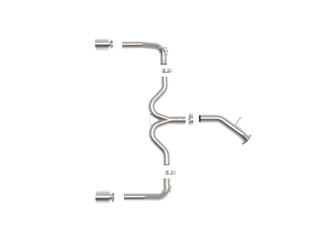 aFe Takeda 20-21 Kia Forte GT 1.6L (t) 3in to 2.5in SS Axle-Back Exhaust System w/ Polished Tips