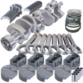 Eagle Chevy LT1 350 1Pc 3.750in Crank 6.000in H-Beam -5cc Flat Top 4.040in Pistons Rotating Assembly