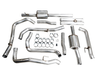 AWE Tuning 4th Gen GM 1500 6.2L Cat-Back Split Rear Exit (w/ Bumper Cutouts) - OE Tips