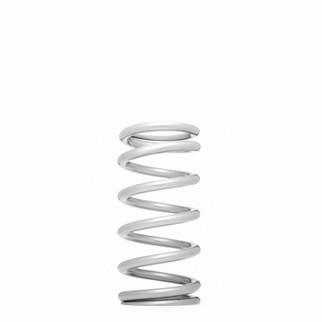 QA1 2-1/2in ID High Travel Spring - 10in Length x 850lbs/in - Silver Powder Coated
