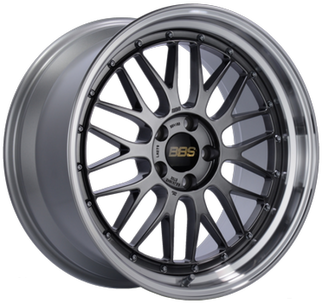 BBS LM 20x8.5 5x114.3 ET30 PFS Diamond Black Center Diamond Cut Lip Wheel -82mm PFS/Clip Required