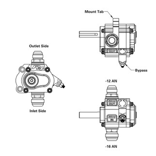 Peterson Fluid Systems R4 1-Stage Oil Pump - Left Side Mount - HV - Rear Drive