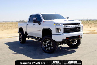 Cognito 20-24 Chevy/GMC Silv/Sierra 2500/3500 HD 2WD/4WD 7in Std Lift Kit w/ Fox PSMT 2.0 Shocks