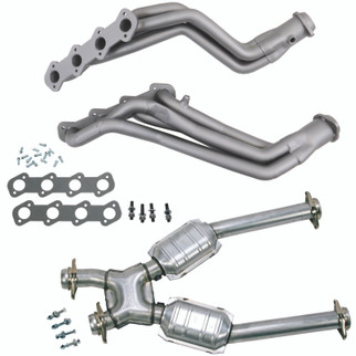 BBK 96-04 Ford Mustang 4.6L 2V (M/T Only) 1-5/8 Headers w/High Flow Catted X-Pipe (Ti Ceramic)