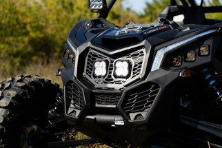 Diode Dynamics 17-24 Can-Am Maverick X3 Stage Series LED Grille Kit - Sport Yellow Fog