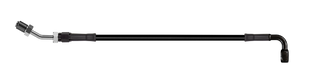 Goodridge 72in Universal Clutch Line w/Black Zinc Fittings & Black Hose - 90Deg Banjo w/AN3 Fitting