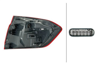 Hella 2017-2019 BMW 320i Left Tail Light