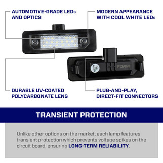 Form Lighting 2010 Mustang LED License Plate Lights (Pair)