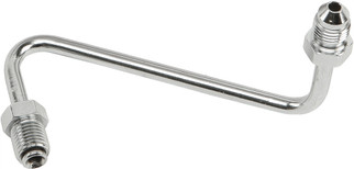 Jic To -3 Tube Adapter S-bend Chrome 3/8"