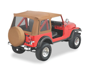 Bestop 76-86 Jeep Cj7 / 87-95 Wrangler YJ Supertop Classic Skin (Spice Clear Windows)