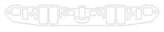 Cometic Chrysler LA V8 .060in Fiber Intake Mani Gasket Set-1.170in x 2.300in Rectangle Port