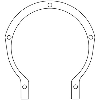 Cometic Ford Flathead V8 8BA/8CM .015in Fiber Timing Cover Gasket - 1948-1953