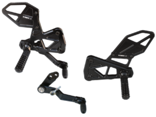 Vortex Racing Rearsets Replacement Rear- Black