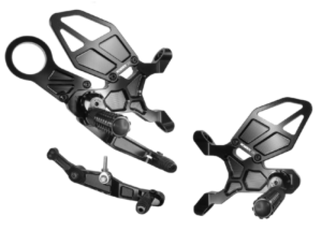 Vortex Racing 21-22 BMW M1000RR,20-24 BMW S1000RR Rear Set- Black
