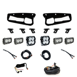 Baja Designs 21-25 Ford Bronco Squadron 2.0 Pro (Spot) / S2 Sport D/C W/C FPK Steel Bmpr w/UP -Clear