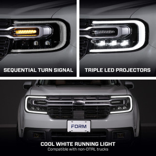 Form Lighting 22-24 Ford Maverick Sequential LED Projector Headlights (Pair)