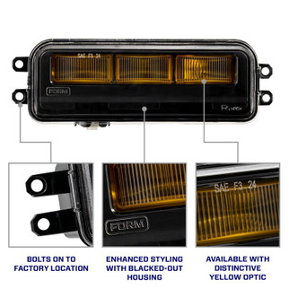 Form Lighting Type T3 Tacoma/Tundra/4Runner/Sequoia LED Fog Lights White (Pair)