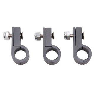 Russell Line Clamp For -6 Tubing Black Anodize (4 Pack)