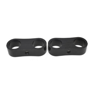 Russell Hose Separator For -12 Braided Hose Black Anodize (2 Pack)