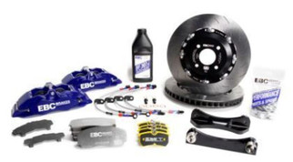 EBC Racing 2019+ Toyota GR Supra Blue Apollo-6 Calipers 355mm Rotors Front Big Brake Kit