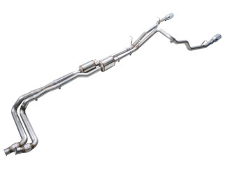 AWE Tuning 2025+ RAM 1500 3.0TT Rebel 0FG Cat-Back Exhaust w/ Chrome Silver Tips