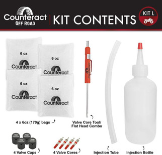 Counteract ATV/UTV Balancing Bead DIY Kit: (4) 6oz Bags