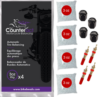 Counteract Motorcycle Balancing Bead Shop Pack (4) 3oz Bags