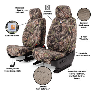 Covercraft 2026 Jeep Wrangler 2-Door (MT) Carhartt Camo SeatSaver Custom Front Row Seat Covers