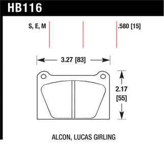Hawk Blue 9012 Motorsports Race Pads