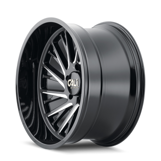 Cali Off-Road 9114 Purge 22x12 / 8x170 BP / -51mm Offset / 125.2mm Hub Gloss Black Milled Wheel
