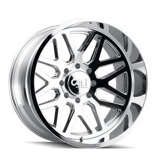 Cali Off-Road 9115 Invader 24x14 / 6x135 BP / -76mm Offset / 87.1mm Hub Chrome Wheel