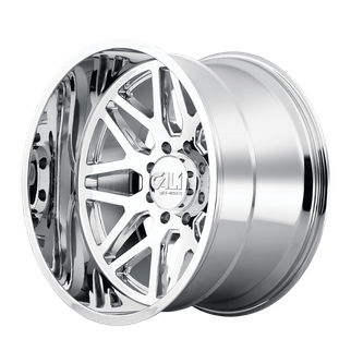 Cali Off-Road 9115 Invader 24x14 / 6x135 BP / -76mm Offset / 87.1mm Hub Chrome Wheel