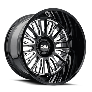 Cali Off-Road 9116 Vertex 26x14 / 6x139.7 BP / -76mm Offset / 106mm Hub Gloss Black Milled Wheel