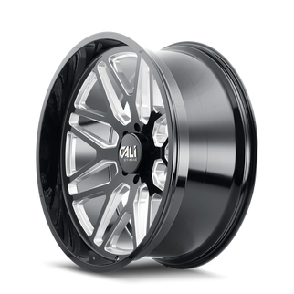 Cali Off-Road 9115 Invader 26x14 / 8x170 BP / -76mm Offset / 125.2mm Hub Gloss Black Milled Wheel
